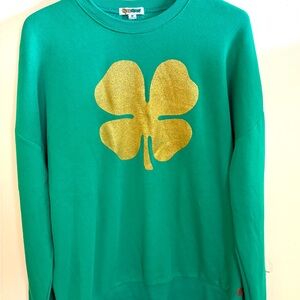 TIPSY ELVES FOUR LEAF CLOVER Size XL  ST PATRICKS DAY GREEN  Shamrock